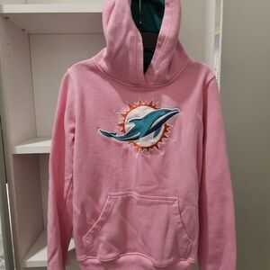 NFL Miami Dolphins Sweatshirt Hoodie Girl size 12
